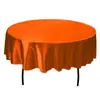 145 cm ronde satijn tafelkleed cover voor bruiloft covers tafelkleed Home Restaurant Feest Kerstdecoratie 21 kleuren