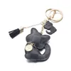 IPARAM New PU Cat Key Chain Accessories Tassel Keychain Car Keychain Jewelry Bag260K