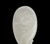 Naturalny Afgańczyk Biały Jade Budda Głowa Wisiorek Sheep Fat White Jade Laugh Buddha Głowa Wisiorek Naszyjnik