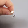 Everfast New Tiny Star Fish Earring Stainless Steel Earrings Studs Fashion Nautical Starfish Ear Jewelry Gift For Women Girls Kids256e