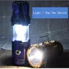 3 I 1 Funktion Uppladdningsbar solenergi Camping Light DC Charge Ficklight Fan Lantern Outdoor Hanging Handing Lamp5368896