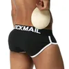 Wholesale-JOCKMAIL Brand Enhancing Herren-Unterwäsche-Slips Sexy Bulge Gay Penis-Pad vorne + hinten magisches Gesäß doppelt abnehmbarer Push-Up-Cup1