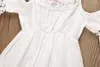 2018夏の王女の結婚式の花嫁介添人のための子供たちのための花の女の子のドレス子供服の白いパーティーチュチュの女の子の服のためのドレス