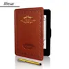 Vintage Leather Smart Book Case för Kindle Paperwhite 1 2 3 (2013 2012) Flip Cover med pennamagnet Closed Auto Sleep