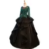 Unik svart spets quinceanera klänningar Långärmade SEQUIN Beaded Tulle Ball Gown Sweet 15 Klänningar Skräddarsydda Puffy Evening Prom Klänningar 2020