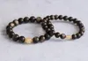 Authentic natural diamond stone bracelet black meteorite plus wafer beads lucky single circle couple models bracelets factory direct sales