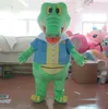2018 högkvalitativ grön alligator krokodil maskot kostym kostym för vuxen att bära till salu