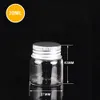 50ml Clear Glass Tom Flaskor Aluminium Skruvlock Meddelande Wishing Candy Makeup Kosmetiska provflaskor Jar Essential Oils Injektionsflaskor