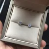 9K, 14K, 18K 골드 클래식 4 발톱 D/F 간단한 설정 Moissanite Earring Beautiful Forever Brilliant Stud 인증서