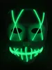 Хэллоуин маска светодиодный свет вверх маскирует чистку из выборов Годом замечательные забавные маски фестиваля косплей костюм поставляет светиться в темноте
