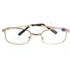 New Unisex women men 1PC Folding Metal Reading Glasses +1.00 1.50 2.00 2.50 3.00 3.50 4.00 Diopter + Case