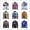 JM Wholesale baseball uniform in autumn and winter jackets 3D jacket men thin youth slim digital printing clothing zipper cardigan