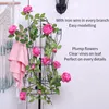 Fake Big Peony Hanging Rattan Artificial Home Garden Decorative windowsill String Wedding Wreath DIY Artificial Flower heads Garla4318125