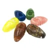 Vibrant Egg-Shaped Glass Hand Pipe: Ideal for Dry Herb Smoking