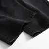 Gersri hommes Denim Shorts jean bonne qualité été jean hommes coton solide droit court mâle décontracté nouvelle marque 318C