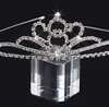 Meisjes kronen met steentjes bruiloft sieraden bruids hoofdeces verjaardagsfeestje prestaties pageant crystal tiaras bruiloft accessoires # BW-T042