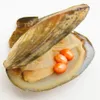 New oval oyster pearl, oyster pearl is 6-8mm3 same color # 2 (orange) natural freshwater pearl, spot wholesale (free shipping)