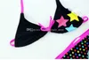 Baby star print Swimsuit 2018 new summer kids swimwear printing Boutique girls Bikinis 3 colors without necklace C3781