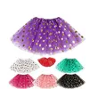 2016 filles or polka dot tutu jupe bébé de noël tutus enfants tutu jupes enfant en bas âge jupes rouge infantile pettiskirt nouveau-né photographie accessoires