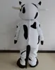 2018 Discount factory sale a white dairy cow mascot costume with short horn for adult to wear