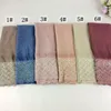 The Newest Lace Style Glitter Polyester Cotton Plain Tie Dye Women Ladies Shawls And Scarves Wraps Caps 10pcs/lot