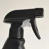 Bottiglie spray riutilizzabili per alcool disinfettante da 500 ml / 16 once Bottiglie per imballaggio in plastica di colore nero di grande capacità per la pulizia dell'aromaterapia