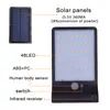 Upgraded 48 leds Solar Light Color Adjustable With Controller Three Modes Waterproof Lamp Lights For Outdoor Garden Wall Street