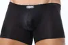 Il trasporto libero 5 pz CON biancheria intima maschile pantaloni trasparenti traspiranti sexy a vita bassa di seta sottile del ghiaccio