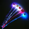 Glowing Flash LED Hair Braid Clip Colorful Butterfly Light Braids LED Wigs Hairpin Decoration Ligth Up Show Party