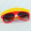 Children Sun Glasses Cut Frog Shape With Brim Sunglasses Shade Kids Eyewear UV400 6 Colors Wholesale