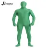 Gesikai Men's Spandex Zentai Lycra Body Full Body da uomo Zentai Suit Personalizzato Second Skin Tights Suit Halloween Costume1