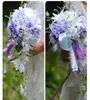 Artificia Wedding Bouquets with rattan artificial bridal flowers bride bouquet wedding Decorations artificial Lily rose WQ32