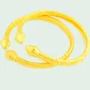 2 pezzi unici da donna e da uomo, in oro giallo 18 carati, bracciale rigido, accessori per gioielli di moda, diametro 7 cm * 6 cm