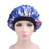 Cheap nova moda de luxo Wide Band cetim Bonnet Cap confortável noite de sono cap perda de cabelo mulheres chapéu cap chapéu turbante