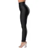 Leggings a vita alta autunnali Pantaloni sportivi Cincher stretti neri Pantaloni elastici a compressione leggin da donna