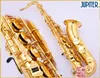 Gratis frakt Jupiter JTS-789 Musikinstrument BB Tenor Brand saxofon Ny ankomst Goldlack B Flat Mässing Sax med tillbehör