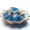 10Pcs Irregular Natural Raw Blue Green Fluorite Mineral Stone Pendant Charms Rough Healing Crystal Fluorite Quartz Pendant Jewelry Accessory