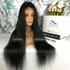 Bythair Lace Front perruques de cheveux humains pour les femmes noires brésilien soyeux droite pleine perruque de dentelle avec des poils de bébé