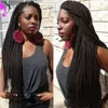 Havana Twist Synthetic lace front wig Black /brown /burgundy/blonde brazilian hair Box Braids Wig With Baby Hair for women