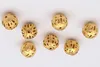 1000pcs lot New Charms Loose Hollow Ball Copper Spacer Beads Gold Plated 4mm290E2653373