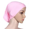 30cm*24cm Islamic Muslim Women's Head Scarf Mercerized Cotton Underscarf Cover Headwear Bonnet Plain Caps Inner Hijabs
