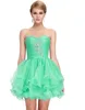 Leuke back to school short prom jurken pailletten homecoming ball jurk gezwollen dansende feestjurken zwart groen roze paarse HY1363