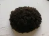 Afro lockiges menschliches Haar Mann Toupet schwarze Farbe kurze indische Remy Haar Herren Perücke Haarteil T für Männer