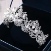 Luksusowa Crown Korona Rhinestone Kryształy Królewskie Ślub Królowa Korony Księżniczka Kryształ Barok Urodziny Party Tiaras Dla Bride Sweet 16 45 * 5