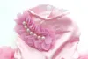 Petit chien chat princesse robe chemise rosettebow design robes chiots jupe springsummer tenue vêtements vêtements 2 couleurs 6 tailles6596165