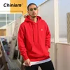 Chinism 2018 Bahar Temel Kapüşonlu Sweatshirt 4 Renkli Gevşek Hoody Marka Baskılı Erkekler Üssü Hip Hop Çekme Sweatshirt