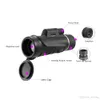 Eyebreb 10x42 Teleskop Monokulärt kompakt handhållen Multi-Coated Monocular Spotting Scope Telescope med Smartphone Adapter Mount