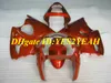 Motorcykel Fairing Kit för Kawasaki Ninja ZX6R 636 00 01 02 ZX 6R 2000 2001 2002 ABS Alla Röda Fairings Set + Presenter KH06