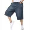 VXO Summer Mężczyzna Retro Cargo Dżinsowe Szorty Vintage Kwas Przemywany wyblakłe Krótkie Dżinsy Dla Mężczyzn Hiphop Harlan Prosty Luźny Człowiek Dżinsy