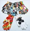 Femmes moi impression 3D gants tricotés motif animal de fruits mitaines chaudes conception de fleur rose gants à cinq doigts gants à écran tactile